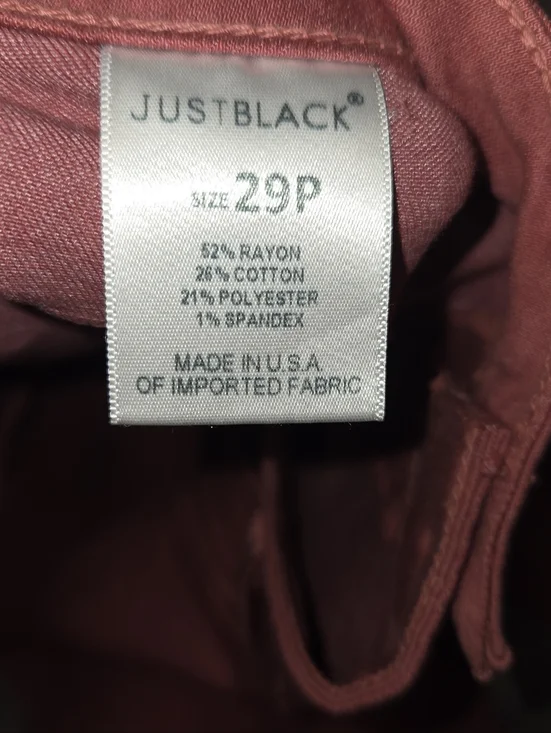 Just Black Coral Stretch Crop Jeans - Picture 8 of 12